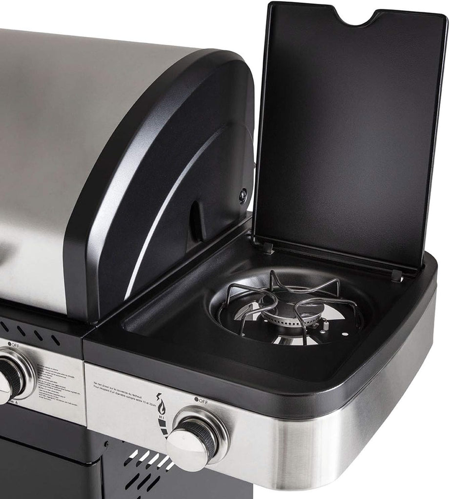 Cook'in Garden - Barbecue au gaz FIDGI 4 avec desserte