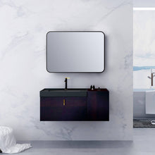 Load image into Gallery viewer, ELLO&amp;ALLO 24 in. W x 36 in. H Rectangular Aluminum Framed Wall Mount Bathroom Vanity Mirror in Black