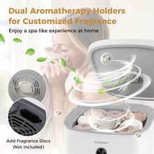 Load image into Gallery viewer, 40 L Large Towel Warmer Bucket for Bathroom, Upgraded Towel Heater with 2 Fragrant Disc Holders, Blanket Warmer with 4-Level Timer, Auto Shut Off