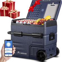 Load image into Gallery viewer, 115L Glaciere Electrique Double Zone,Glaciere a Compression WiFi APP,12 V/24 V et 100-240 V Frigo Camping,-20 鈩 20 鈩pour Voiture,Camion,Bateau,Camping,Car,Caravanes,Voyageant,Maison