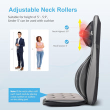 Load image into Gallery viewer, COMFIER Siège Massant Shiatsu pour Dos &amp; Cou - Masseur de Dos Complet à Pétrir 2D/3D avec Chaleur et Compresse réglable, Fauteuil Massant pour hanche/nuque/dos, Masseur Complet du Corps