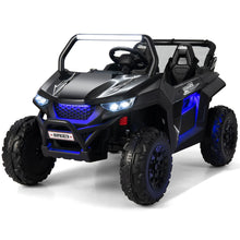 Load image into Gallery viewer, Voiture électrique Enfant 12 V Télécommande pour 3-8 Ans 2 Vitesses Ressort de Suspension Charge 59KG 118x74x71CM Noir/Rose/Rouge -