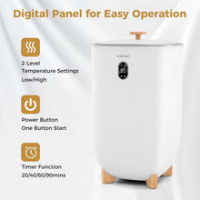 Load image into Gallery viewer, 40 L Large Towel Warmer Bucket for Bathroom, Upgraded Towel Heater with 2 Fragrant Disc Holders, Blanket Warmer with 4-Level Timer, Auto Shut Off
