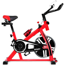 Load image into Gallery viewer, Vlo d'Exercice Intrieur avec Volant d'Inertie 8 KG Silencieux Bouilloire Porte-gobelet Ecran LCD Selle et Huidon Rglables -