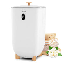 Load image into Gallery viewer, 40 L Large Towel Warmer Bucket for Bathroom, Upgraded Towel Heater with 2 Fragrant Disc Holders, Blanket Warmer with 4-Level Timer, Auto Shut Off