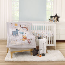 Load image into Gallery viewer, Disney Winnie The Pooh So Loved Crib Bedding Set, 3-Pieces, Gray, Blue, White, Unisex, Pooh, Tigger, Infant