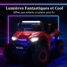 Load image into Gallery viewer, Voiture électrique Enfant 12 V Télécommande pour 3-8 Ans 2 Vitesses Ressort de Suspension Charge 59KG 118x74x71CM Noir/Rose/Rouge -