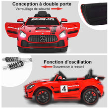 Load image into Gallery viewer, Voiture Sport Electrique 12 V pour Enfants Vitesse Max.: 5 km/h Tlcommande 2.4G MP3 Effets Sonores Lumineux Rouge -
