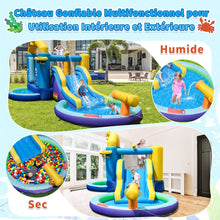 Load image into Gallery viewer, Château Gonflable Océan 6 en 1 avec Souffleur 680W Toboggan Aquatique &amp; 2 Piscines Maison de Rebond Gonflable Charge 90kg -
