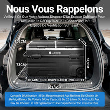 Load image into Gallery viewer, 115L Glaciere Electrique Double Zone,Glaciere a Compression WiFi APP,12 V/24 V et 100-240 V Frigo Camping,-20 à 20 pour Voiture,Camion,Bateau,Camping,Car,Caravanes,Voyageant,Maison