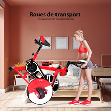 Load image into Gallery viewer, Vlo d'Exercice Intrieur avec Volant d'Inertie 8 KG Silencieux Bouilloire Porte-gobelet Ecran LCD Selle et Huidon Rglables -