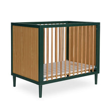 Load image into Gallery viewer, Dream on Me Lucas Mini Modern Crib with Rounded Spindles I Convertible Crib I Mid - Century Meets Modern I Portable Crib