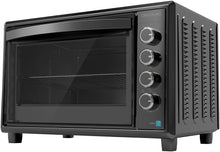 Load image into Gallery viewer, Cecotec Four Convection de Table de 60 Litres Bake&amp;Toast 6090 Black Gyro, 2200 W, Lumière Intérieure, 12 Fonctions, Température Jusqu’à 230º, Porte à Double Verre, Inclut Tournebroche