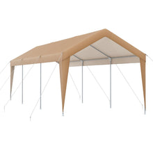 Load image into Gallery viewer, Abri de Voiture 301 x 600 cm Cadre en Métal Galvanisé Tente de Garage Portable avec Bâche Toutes Saisons Tente de Voiture pour Camions Bateaux -