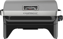 Load image into Gallery viewer, Attitude2go,Barbecue de Table  Faible fume,BBQ Portable, Couvercle,thermomtre,et Grille en Fonte,Alimentation : Cartouche de gaz CV 470 Plus,Gris