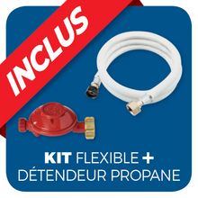 Load image into Gallery viewer, Chauffage extérieur gaz - Pyramide - Noir - 13 kW - Housse de protection Favex -