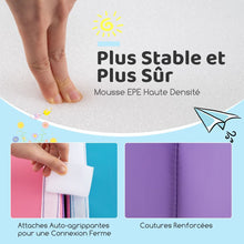 Load image into Gallery viewer, 6 Blocs d橢scalade en Mousse Jeu d橢scalade pour Tout-Petits Jeu d橝ctivit d橢scalade Color Tunnel Escaliers et Rampe pour 12+ Mois Color/Bleu/Violet -