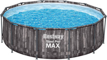 Load image into Gallery viewer, FORNOR 56141 Piscine + Filtre Bombe 366 x H 100 cm,Effet Bois