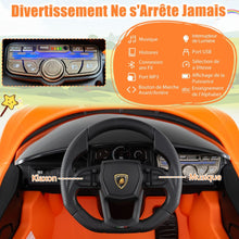 Load image into Gallery viewer, Voiture Electrique 12V pour Enfants Sous Licence Revuelto Télécommande Portes Hydrauliques pour 37-95 Mois Gris/Orange -