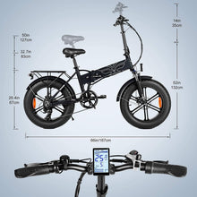 Load image into Gallery viewer, EP-2 Pro Vlo lectrique Pliable 20 脳 4.0 Fat Bike Electrique 7 Vitesses avec Batterie Amovible 48V 13Ah Autonomie 120km Tout-Terrain &amp; VTT &amp; Plage &amp; Neige -