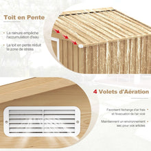 Load image into Gallery viewer, Abri de Rangement 259cm x196cm avec Base de Fondation Maison à Outils en Métal Galvanisé avec 4 Aérations Imperméable et Coupe-vent Naturel -