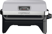 Load image into Gallery viewer, Attitude2go,Barbecue de Table à Faible fumée,BBQ Portable,à Couvercle,thermomètre,et Grille en Fonte,Alimentation : Cartouche de gaz CV 470 Plus,Gris