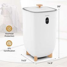 Load image into Gallery viewer, 40 L Large Towel Warmer Bucket for Bathroom, Upgraded Towel Heater with 2 Fragrant Disc Holders, Blanket Warmer with 4-Level Timer, Auto Shut Off