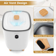 Load image into Gallery viewer, 40 L Large Towel Warmer Bucket for Bathroom, Upgraded Towel Heater with 2 Fragrant Disc Holders, Blanket Warmer with 4-Level Timer, Auto Shut Off